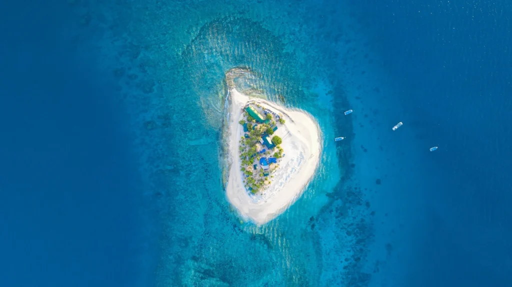 South Sea Island ariel — Homepage hero